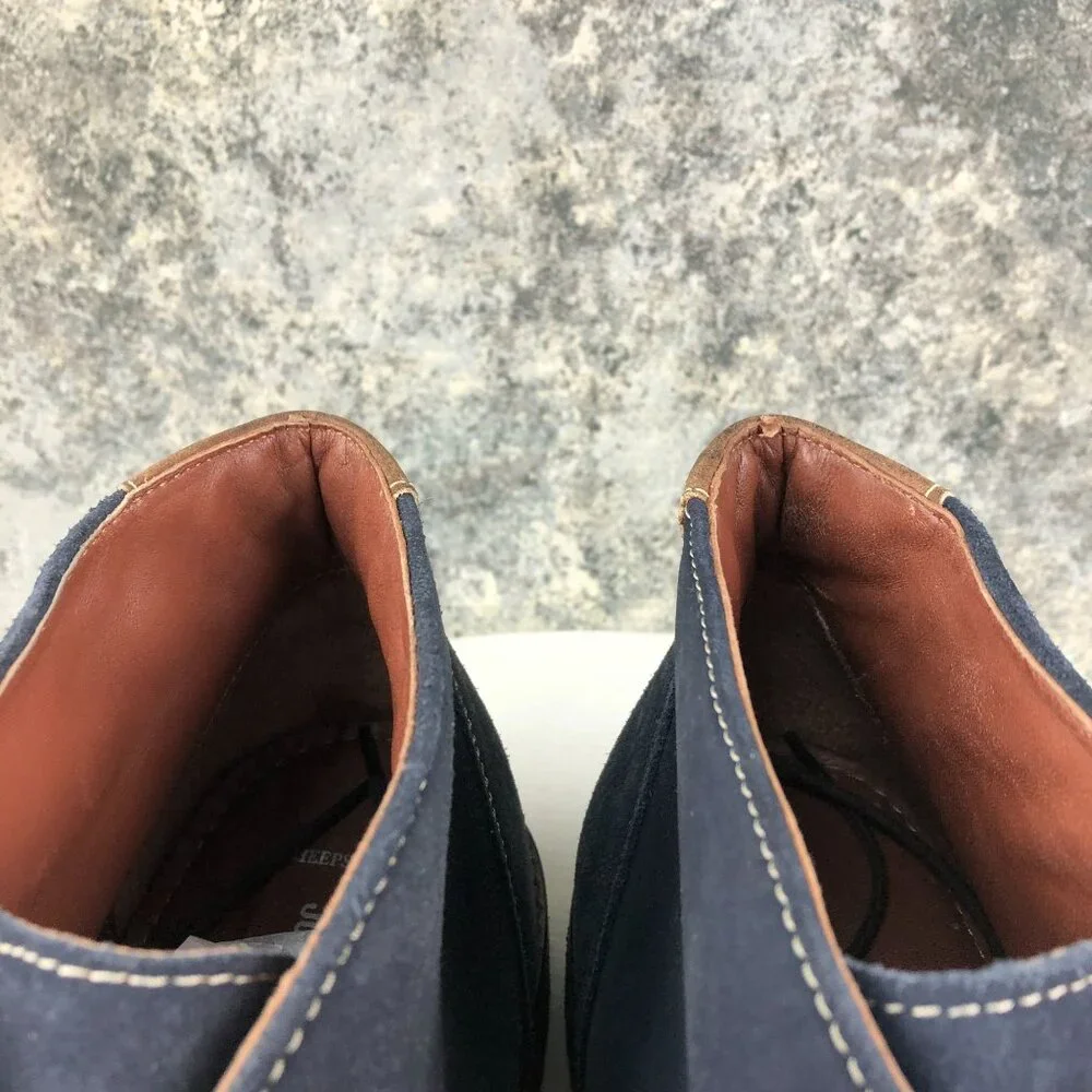 Johnston & Murphy Men's Size 10M Copeland Chukka Navy Blue Suede Ankle Boots